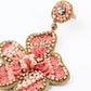 Peach Flower Earring