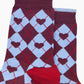 Bamboo Diamond Heart Socks