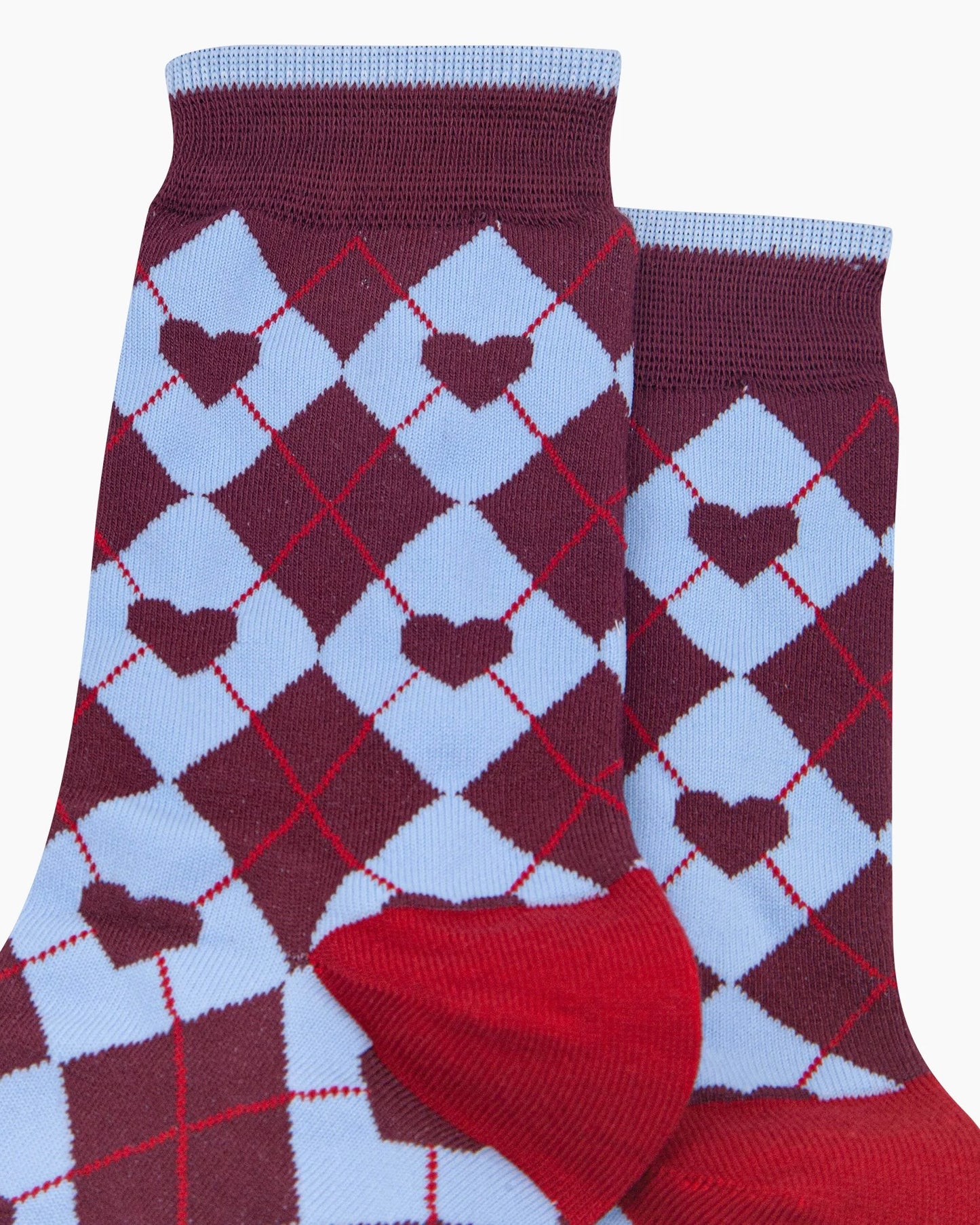 Bamboo Diamond Heart Socks