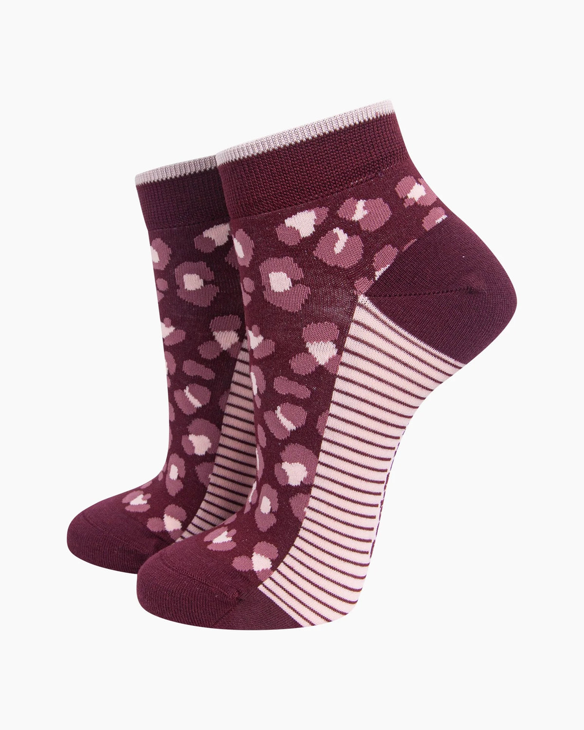 Bamboo Leopard Trainer Socks