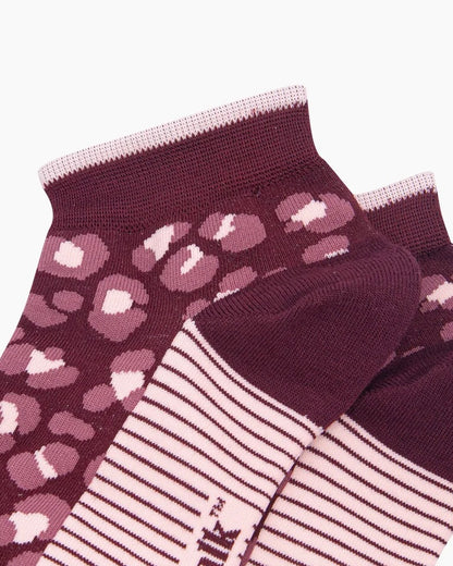 Bamboo Leopard Trainer Socks