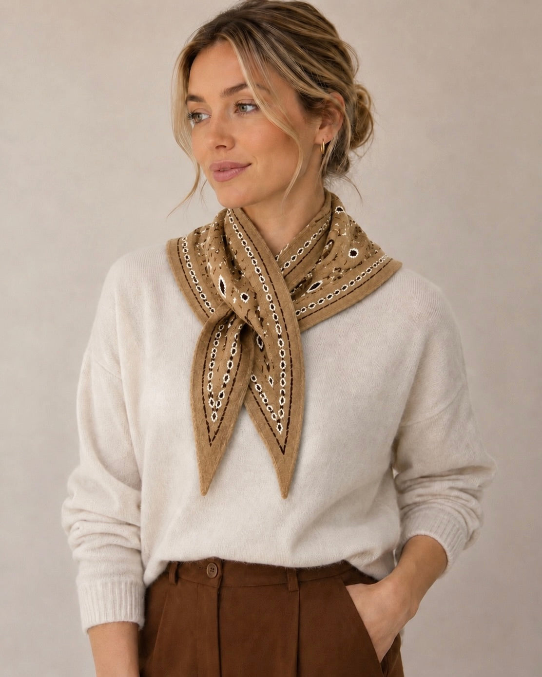 Triangle Pull Through Scarf
