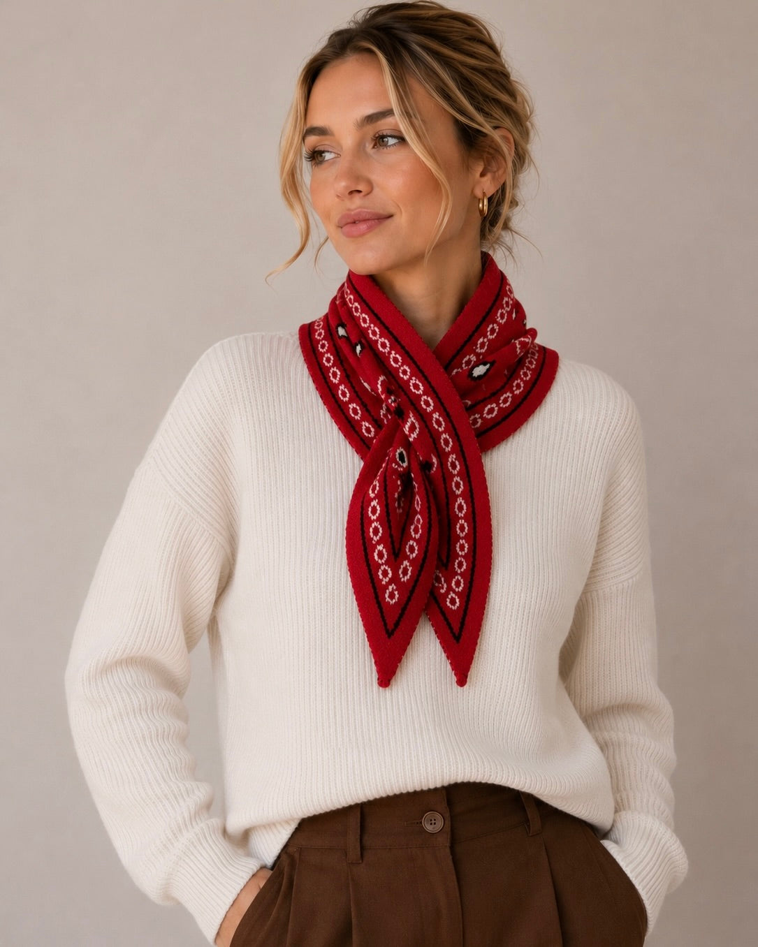 Triangle Pull Through Scarf