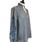 Elyna Gingham Floral Embroidered Sleeve Blouse