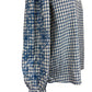Elyna Gingham Floral Embroidered Sleeve Blouse