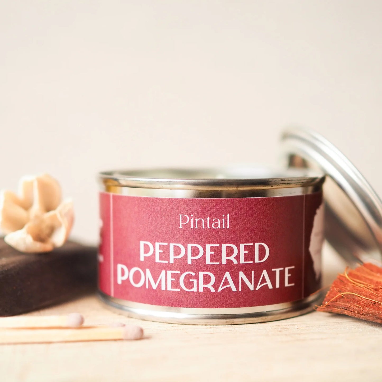 Peppered Pomegranate Candle Tin