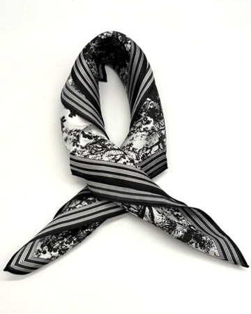 100% Silk Floral Scarf