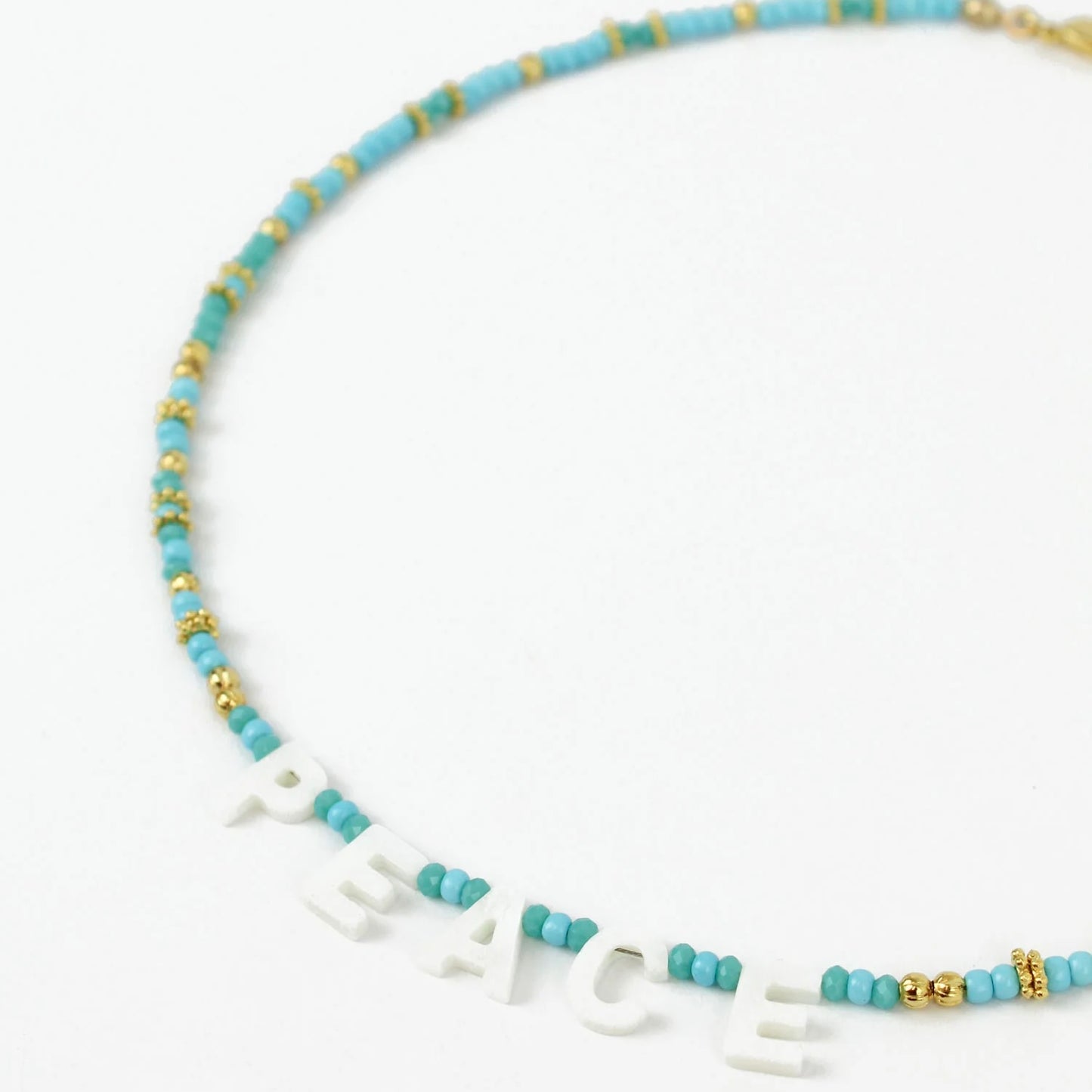 Peace Beaded Necklace