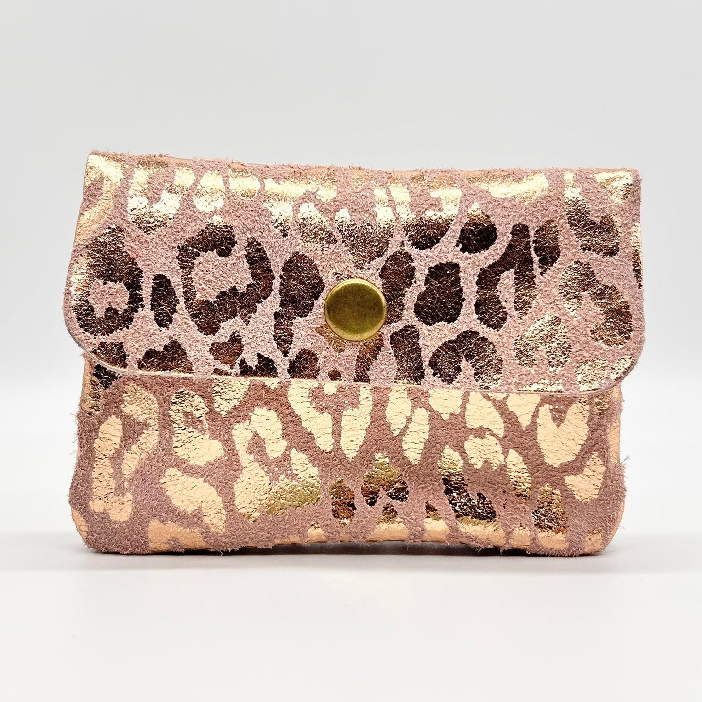 Leather Animal Print Coin Purse
