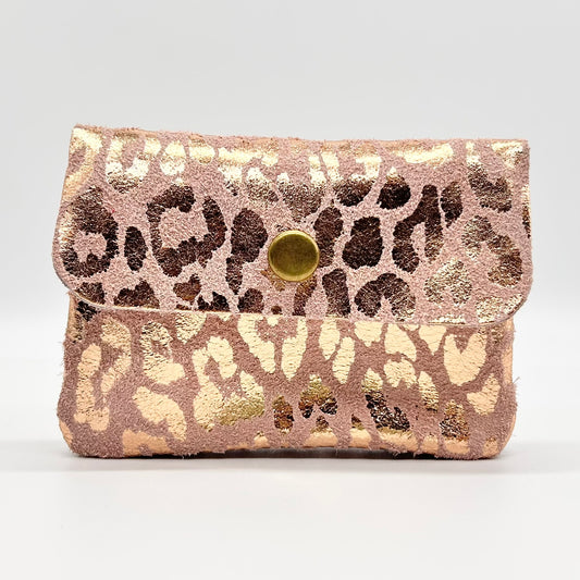 Leather Animal Print Coin Purse