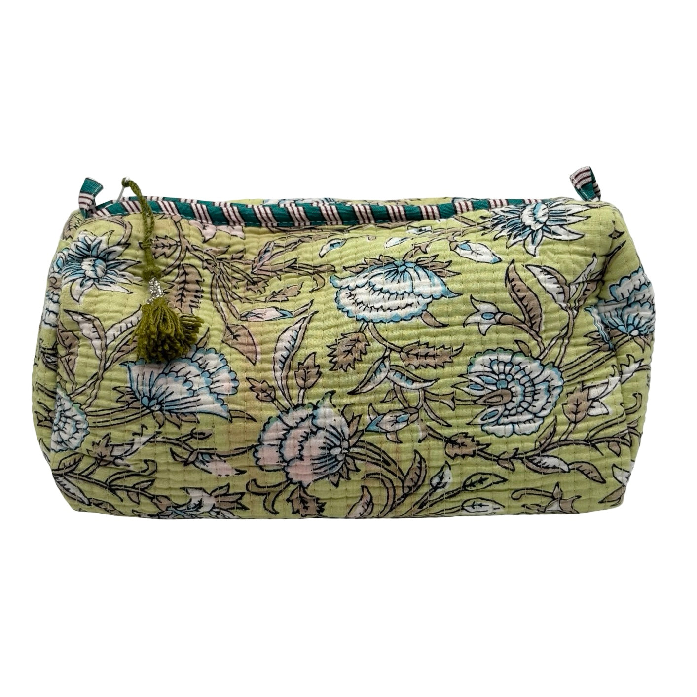 Poppy Block Print Trio Of Cosmetic Bags