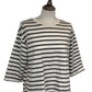Aurelia Three Quarter Sleeve Stripe Top