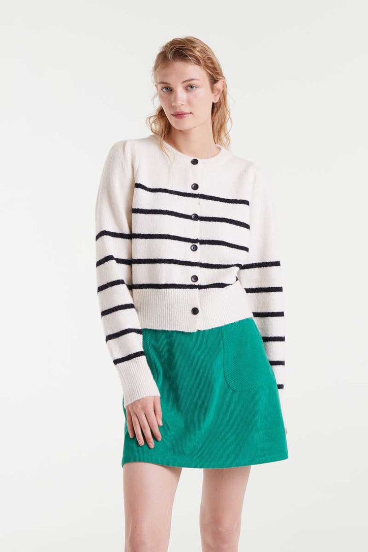 Compania Fantastica Blanca Stripe Cardigan