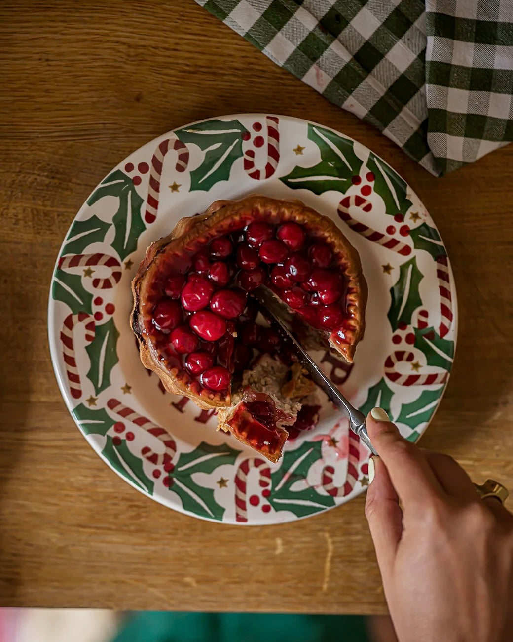 Emma Bridgewater Candy Cane 8 1/2 Inch Plate