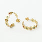 Heart Multi Gem Hoop Earrings