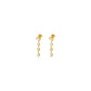 Talis Chains CZ Three Drop Huggies