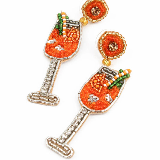 Aperol Sparkle Earrings
