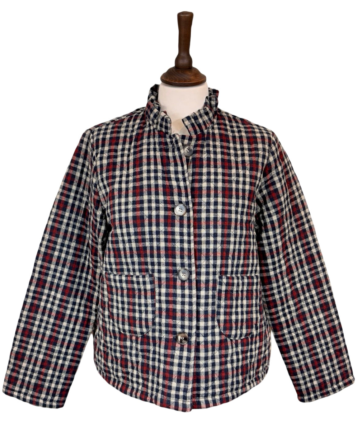 Noella Check Frill Jacket