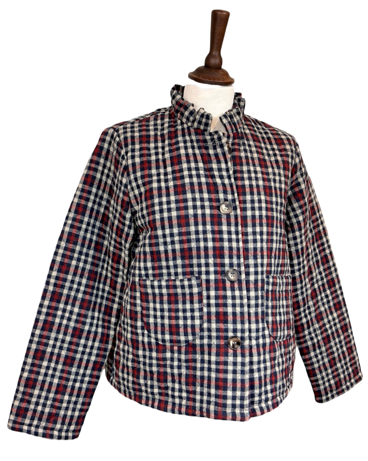 Noella Check Frill Jacket