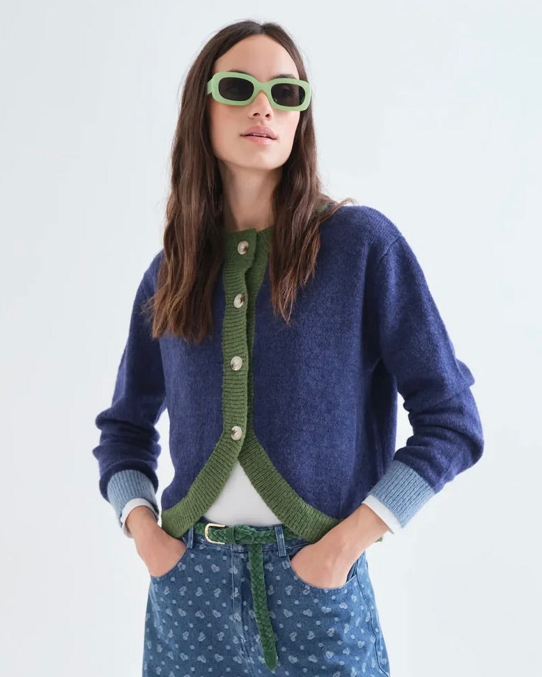Compania Fantastica Nerina Two Tone Cardigan