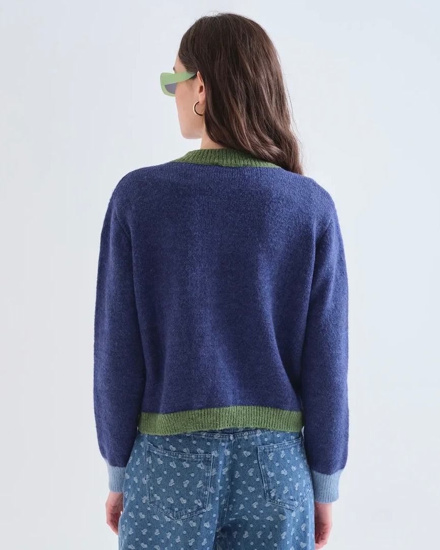 Compania Fantastica Nerina Two Tone Cardigan