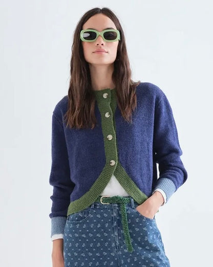 Compania Fantastica Nerina Two Tone Cardigan