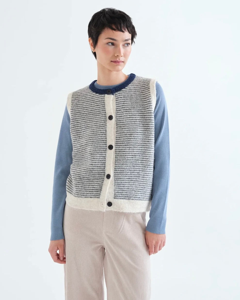 Compania Fantastica Paloma Stripe Vest