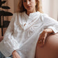 Joanna White Embroidered Shirt