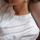 Joanna White Embroidered Shirt