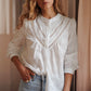 Joanna White Embroidered Shirt