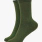Women's Plain Glitter Socks