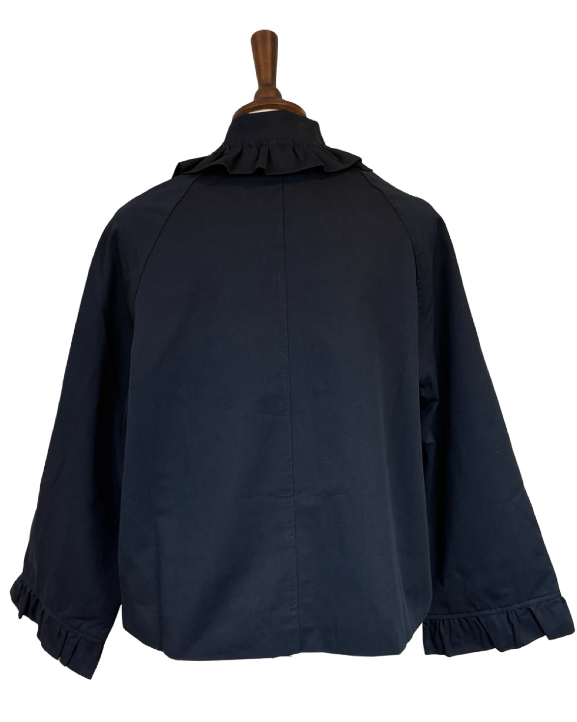 Naomi Ruffle Trench Coat