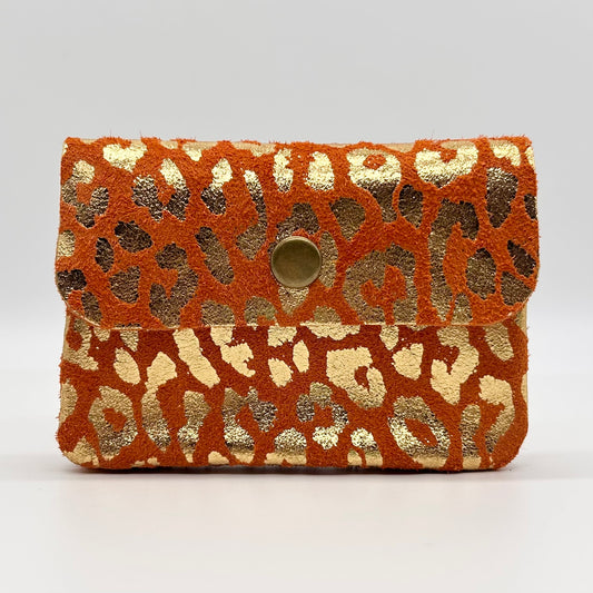 Leather Animal Print Coin Purse