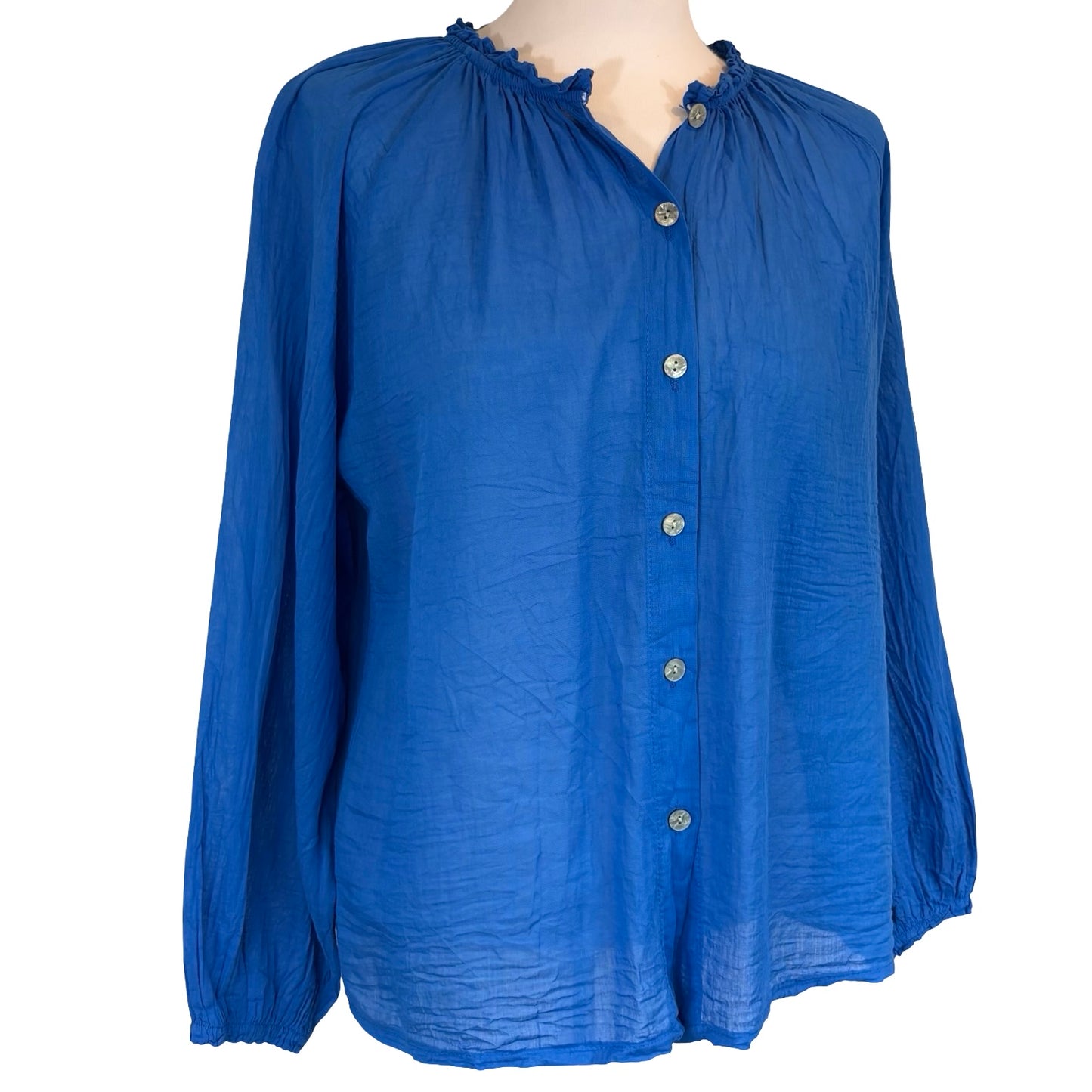 Joy Long Sleeve Frill Blouse