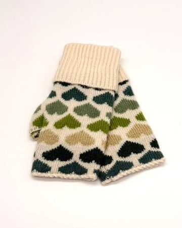 Heart Fingerless Gloves