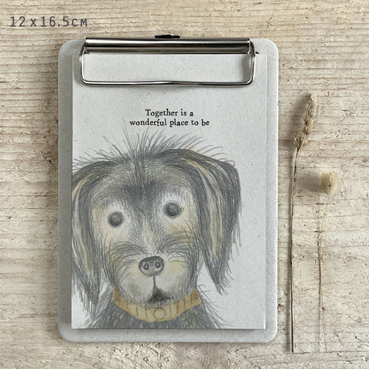 Small Dog Clip Pad - Together Is Wonderful