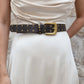 Multi Studded Gold Buckle Belt