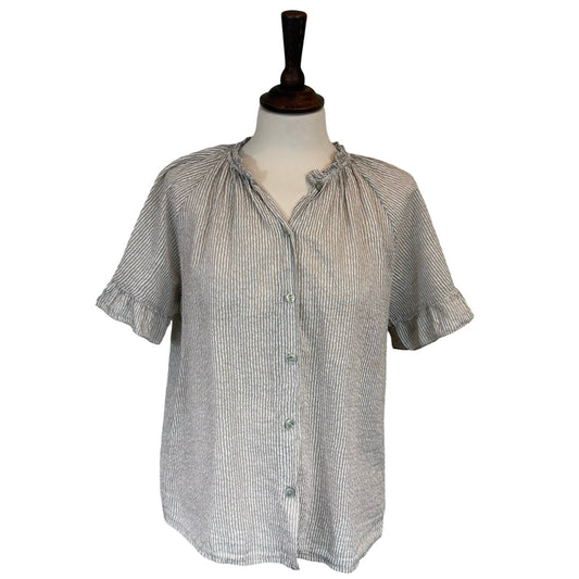 Joy Stripe Frill Blouse