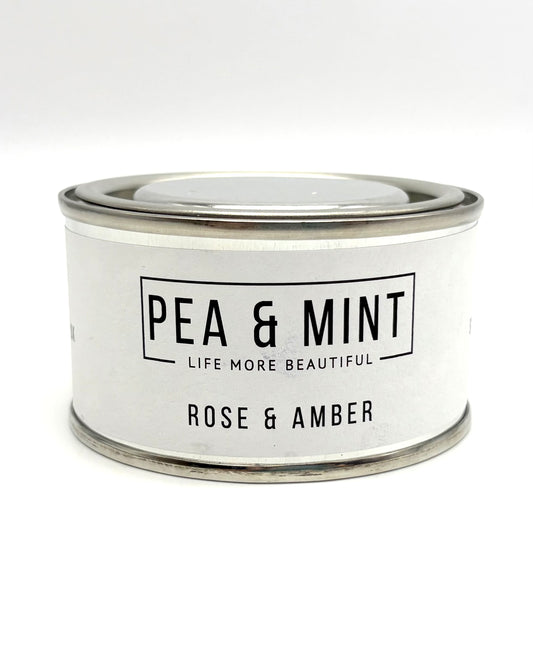 Rose & Amber Candle Tin