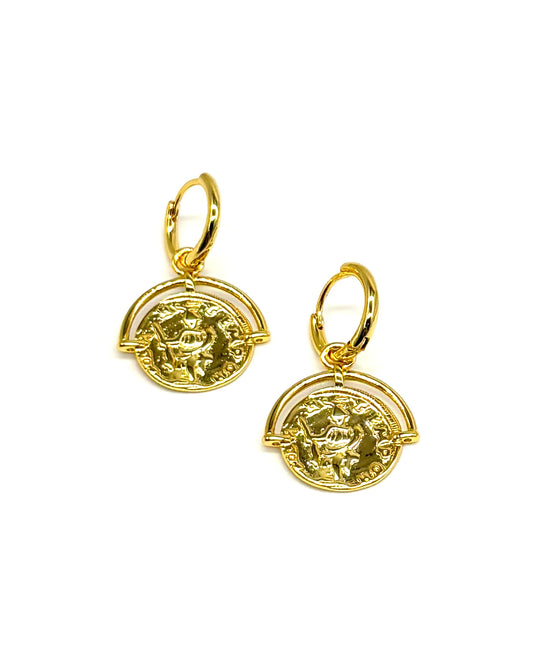 Coin Drop Earrings