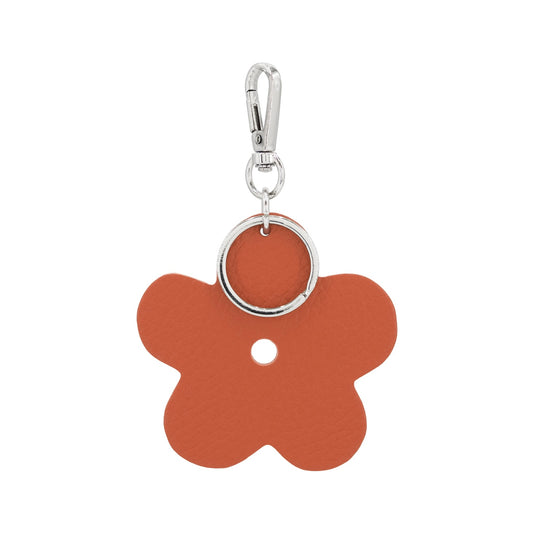 Leather Flower Keyring