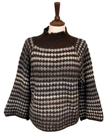 Rosalind Crochet Funnel Neck Jumper