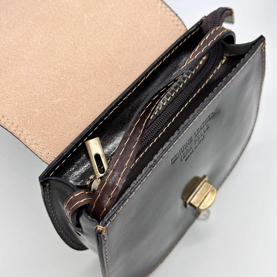 Post Lock Crossbody Bag