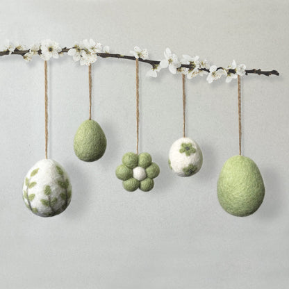 Floral Felted Egg