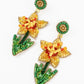 Daffodil Beaded Earrings
