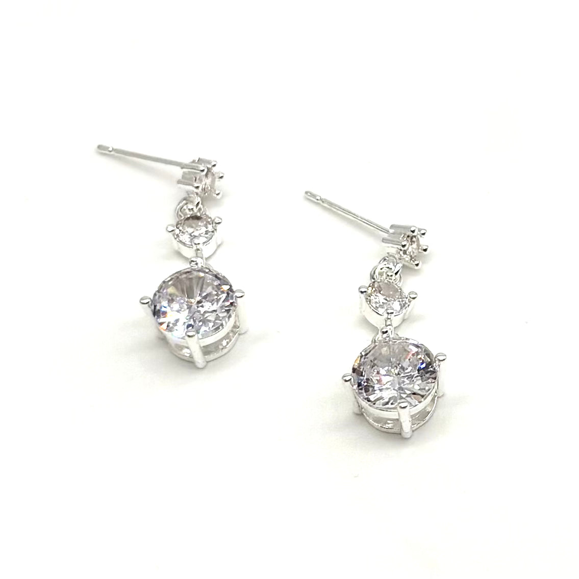 Crystal Trilogy Drop Earrings