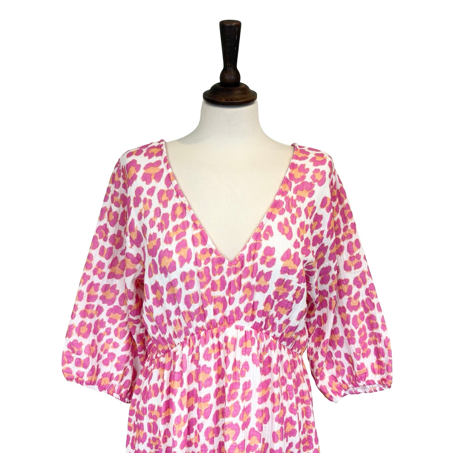Billie Leopard Print Tie Back Dress
