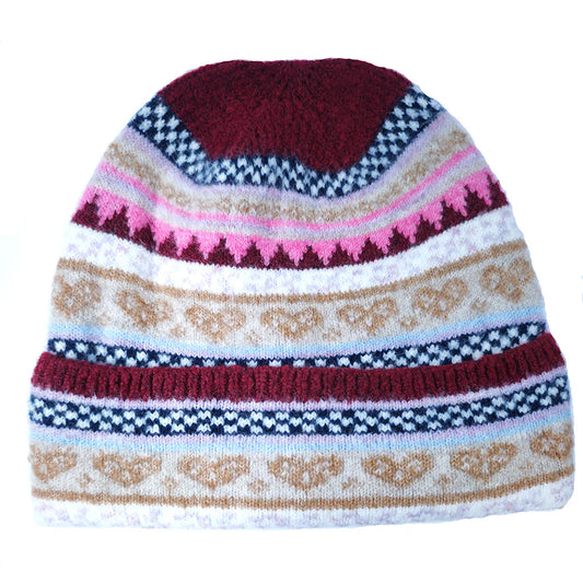 Burgundy Nordic Hat