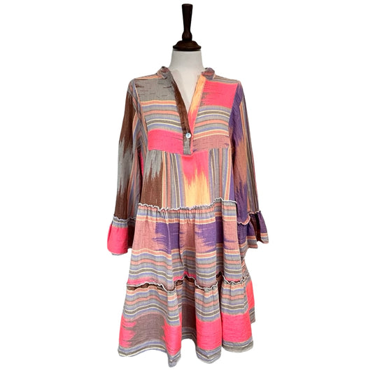 Lyra Stripe Tiered Dress