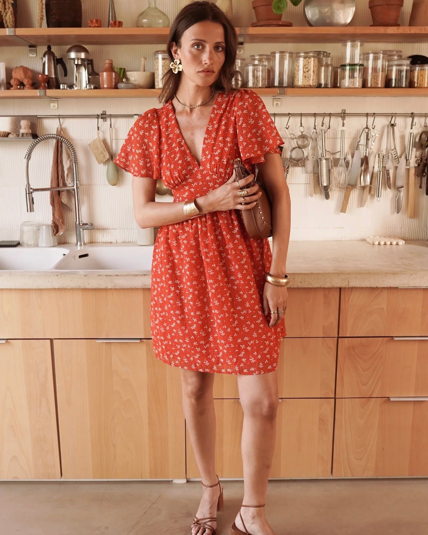Heva Floral Tie Back Dress